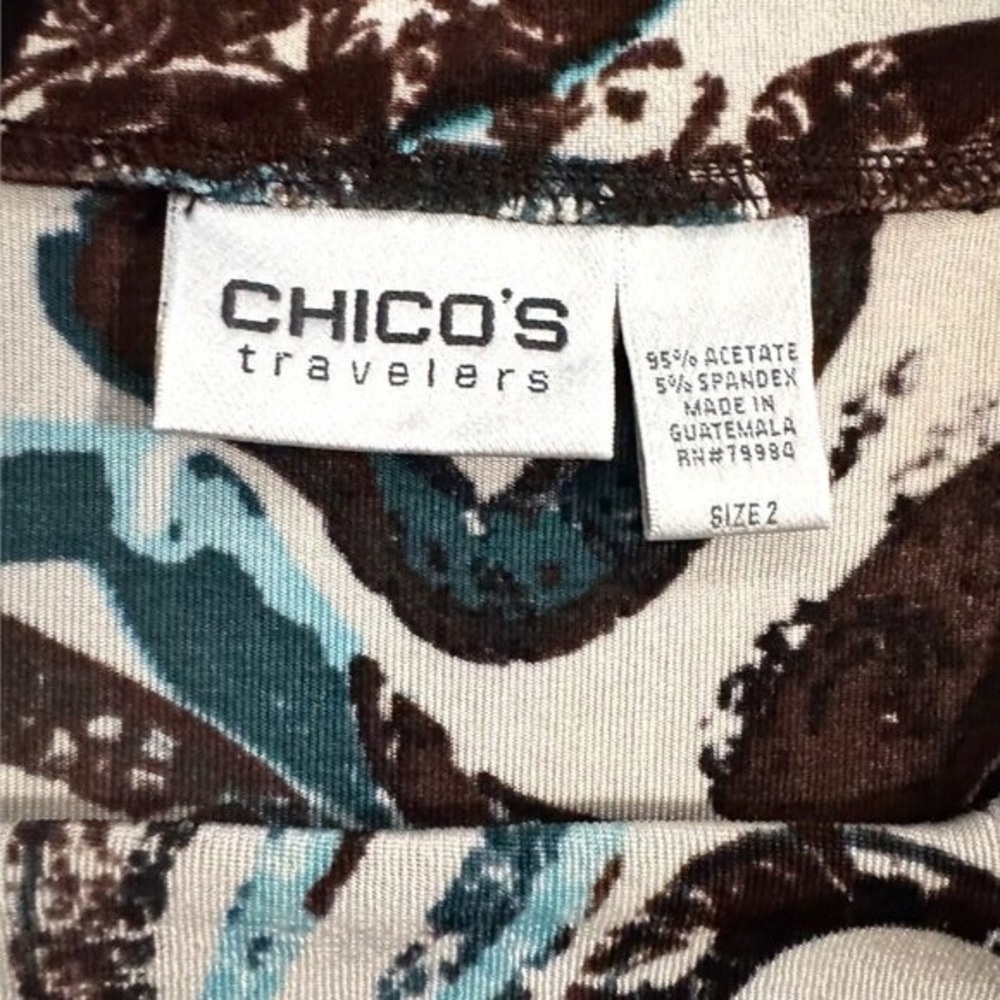 Chico's Multicolor Abstract Top - image 4